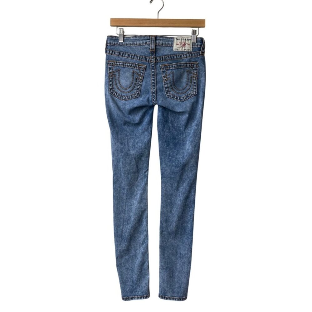 True Religion Womens Stella Mid-Rise Skinny Jean Size 26 Light‎ Medium Wash
